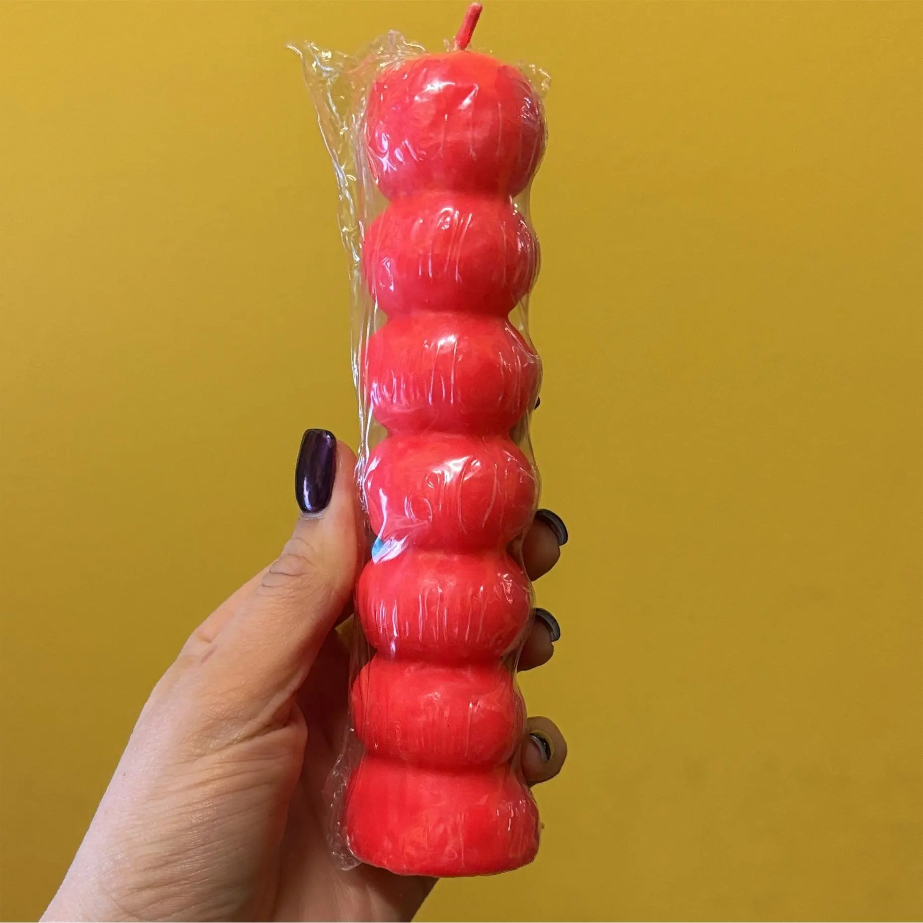 Candle 7 knobs red