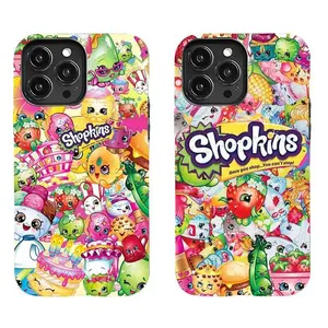 Shopkins Cartoon Print Themed Phone Case Premium Matte Texture, Protection, Shockproof, Anti-Drop, Anti-Fingerprint For IPhone 17-12, Pro Max, Pro Plus, and Samsung S25-22 Protection Safety