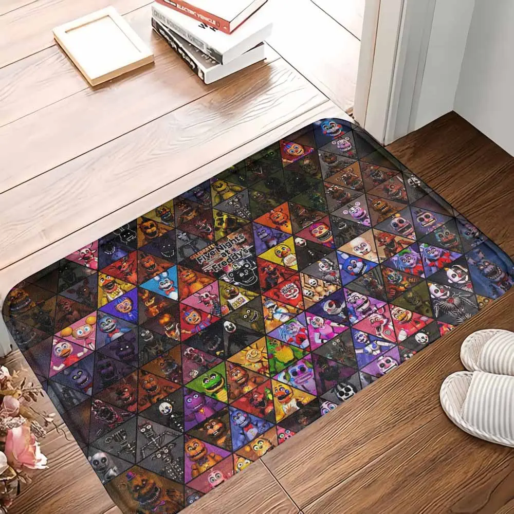 Cartoon Game-Inspired Character Pattern Floor Mat, Soft Anti-Skid Durable Washable Rug with Designs, Rugs for Bedroom, Ideal for Gaming Space Decor & Holiday Gifting, Cartoon Rugs