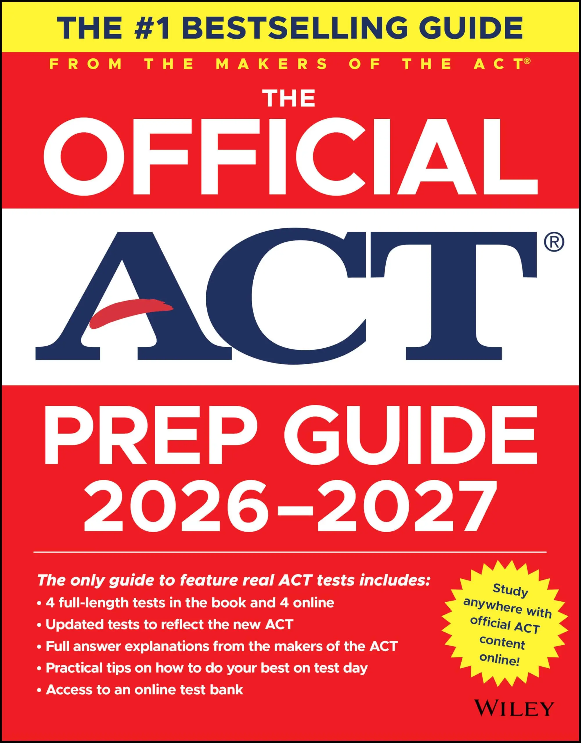 The Official ACT Prep Guide 2026-2027: Book + on the internet -- ACT - Paperback