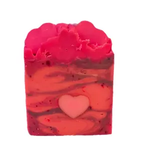 Goddess at Heart Organic Cold Process Swirl Soap with Soap Frosting - Handmade All Natural Soap Bar with Shea Butter, Creamy and Hydrating Lather body gentle Moisturizing