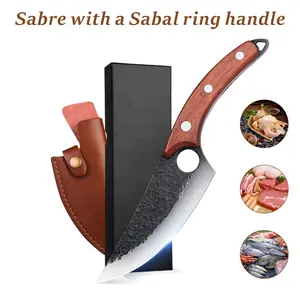 2026 handcrafted forging: boneless small curved knife, custom skinning butcher’s knife, cutting tool with wooden handle and gift box; kitchen knives: stainless steel multifunctional professional boning knife (extremely practical); chef’s knife, fruit knif