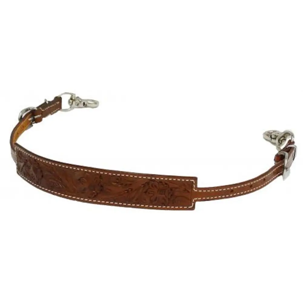 Showman Floral Tooled Leather Wither Strap