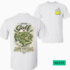 [Sale of 50%] Masters Golf 2026 Tshirt– Golf Course Graphic Tee – 2026 Vintage Golf Shirt for Men, 2026 Vintage Tournament Inspired Graphic Tee GB
