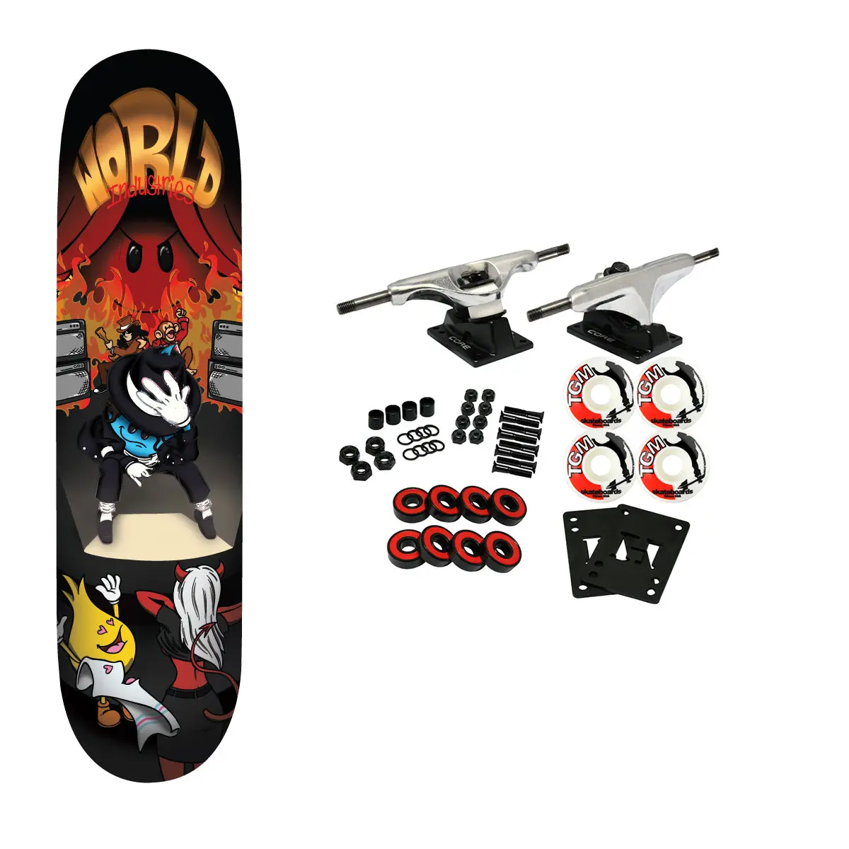 World Industries Skateboard Complete Willy Jackson 8.5" x 32.2"
