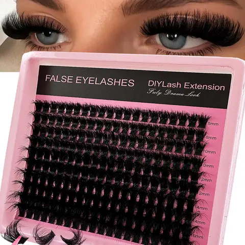 Individual False Eyelashes, Volumized False Eyelashes, Reusable Eyelash Extensions, Self Grafting Curling Eyelashes, Volume Individual Lashes, Eyelash Clusters, Diy False Eyelashes Kit, Wispy Lash Clusters, Diy Makeup Lashes