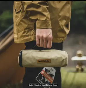 Naturehike Collapsible Incinerator Outdoor Barbecue Grill Stainless Steel Camping Barbecue Grill Wood Burning Stove