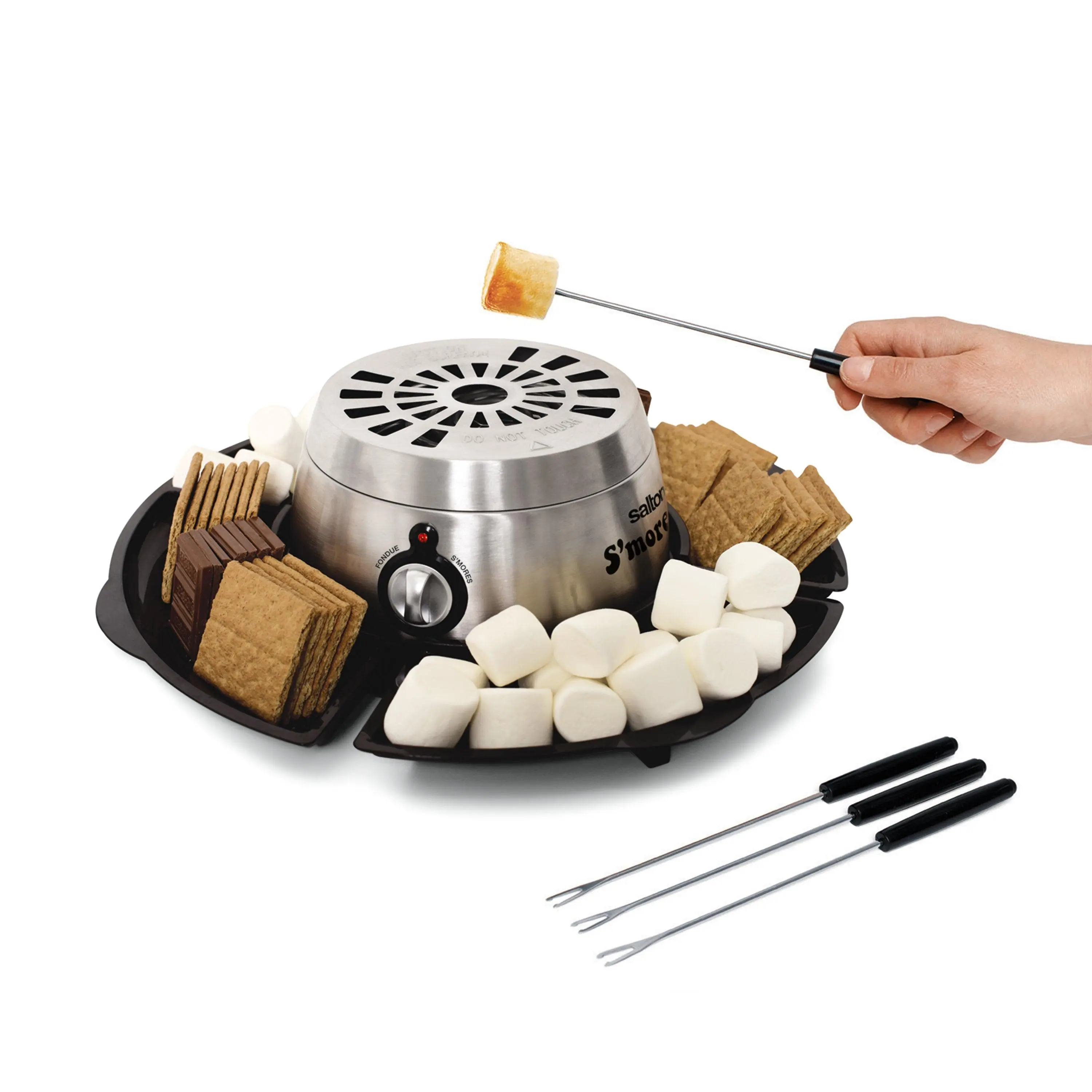 Salton Treats Indoor Electric Stainless Steel S'Mores Maker