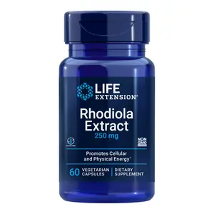 Life Extension Rhodiola Extract 250 MG, 60 Vegetarian Capsules