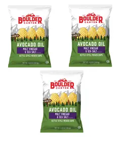 Boulder Canyon Malt Vinegar & Sea Salt Chips 5.25 oz Pack of 3