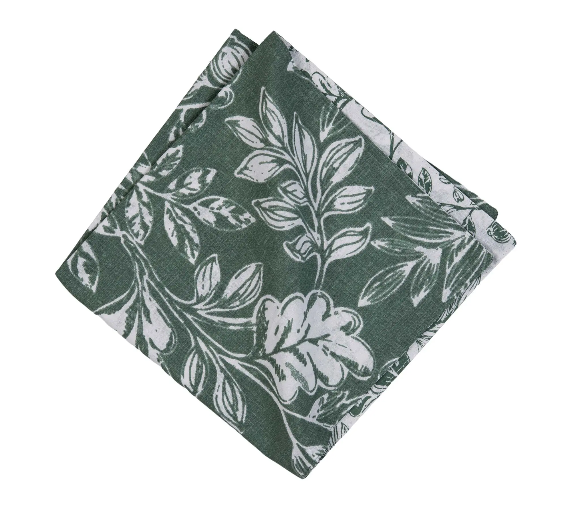 Everview Sage Cotton Set of 6 Cloth Napkins  by Valerie