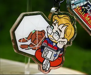 Project Hail Mary Double Glitter Acryllic Keychain,  Perfect Gift for Fans & Collectors