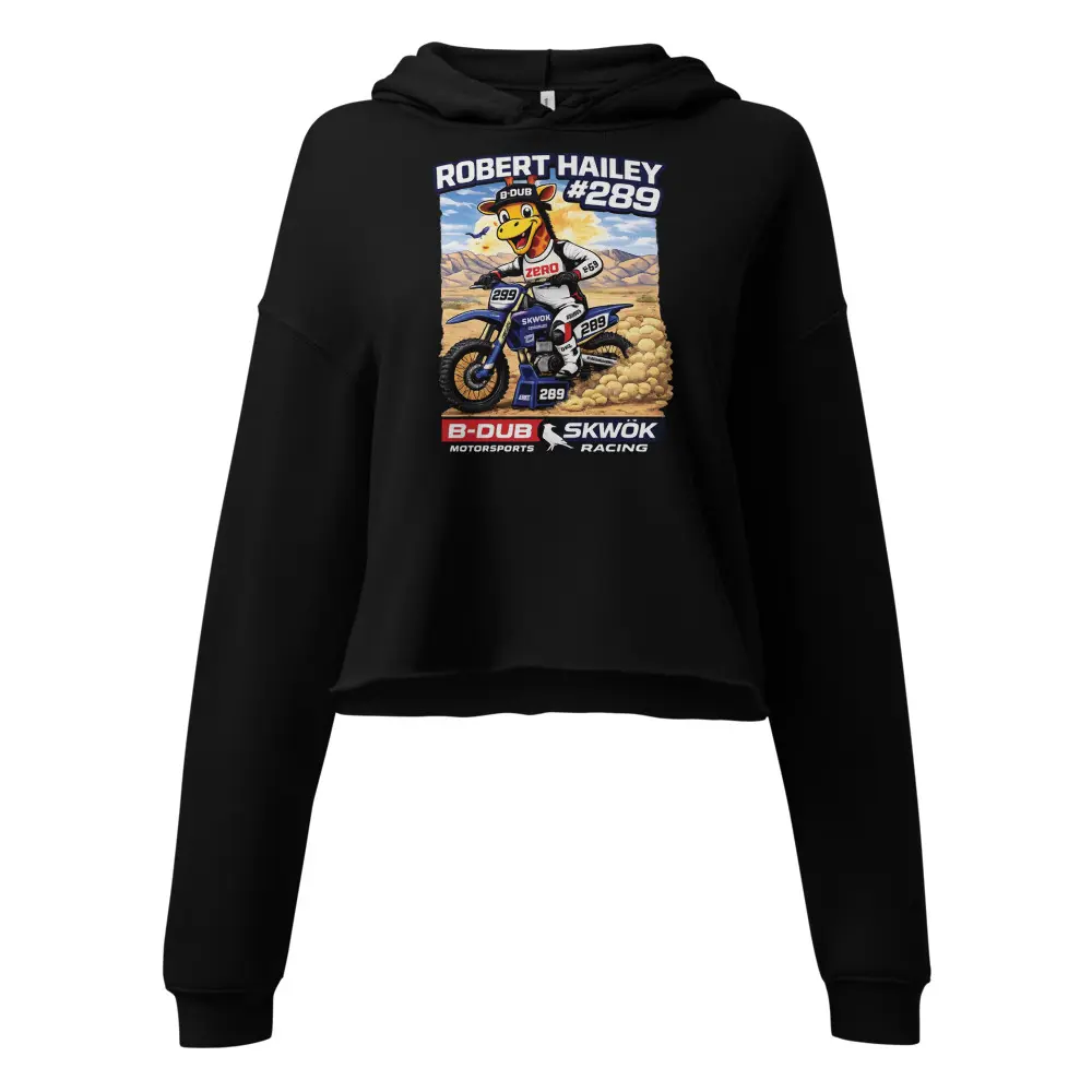 Robert Hailey Giraffe Crop Hoodie