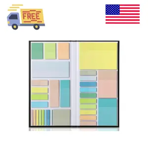 Transparent Sticky Note Set, 1650 Sheets, Pastel Colors, Tabs, Dividers, Translucent Planner Notes