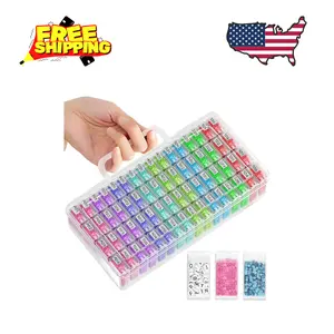 64 Jars Storage Containers for Diamond Art Kits for Adults