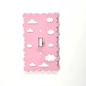 Dreamy Cloud Light Switch Cover - Soft Pastel Wall Plate for Kids’ Room & Aesthetic Home Decor | Easy Install