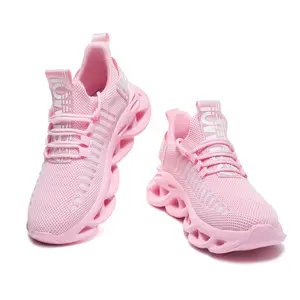 2026 Women's Spring Non-Slip Training Sneakers - Pink Mesh, Breathable Lightweight Slip-On | Sporty Cloud Shoes for Gym, Walking & Daily Wear