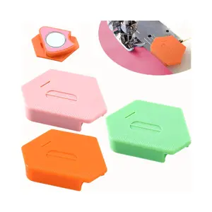 3-Pack Magnetic Seam Guide for Sewing Machines – Universal Quilting & Hemming Tool with Scale, Multifunctional Polygonal Fabric Guide Accessories