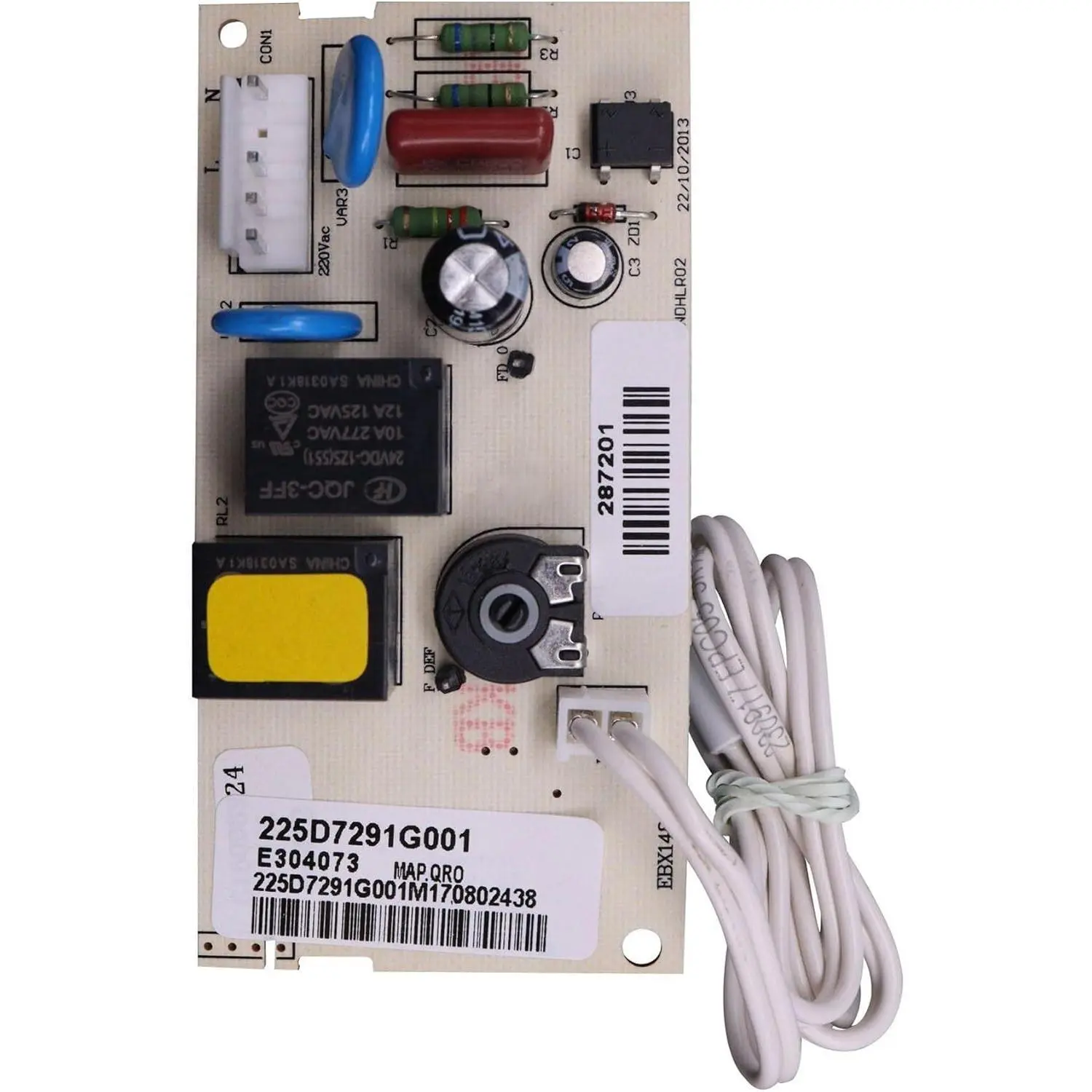 225D7291G001 Refrigerator Inverter Control PCB Board, Fault Fixing Accessory Compatible with Mabe Refrigerators