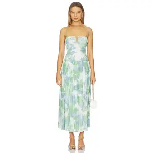 MINKPINK Carrie Mesh Maxi Dress in Watercolour Floral