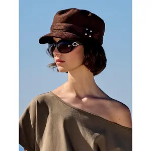 Cider FAUX SUEDE BERET HAT