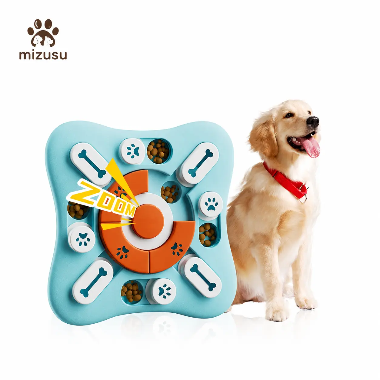 Polypropylene Plastic Interactive Pet Puzzle Treat Ball - Slow-Feeding, Food-Dispensing, Sound Maker Educational Toy for Dogs