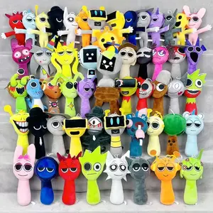 53 Styles Sprunki Plush Toys, Sprunki Game Stuffed Doll Pillow, Cute Cartoon Game Character Plushie, Soft PP Cotton Stuffed Animal, Kids Birthday Christmas Gifts, Home Decor Collectible Toy