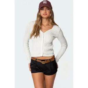 Odelia Cable Knit Cardigan