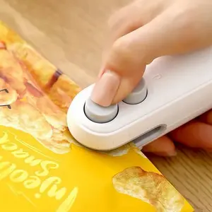 USB Rechargeable 2-in-1 Mini Bag Sealer & Cutter – Portable Snack Saver