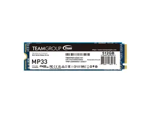 Team Group MP33 M.2 2280 512GB PCIe 3.0 x4 with NVMe 1.3 3D NAND Internal Solid State Drive (SSD) TM8FP6512G0C101