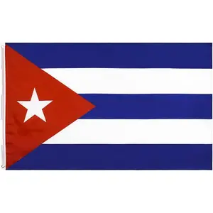 Cuba Flag 3x5 Foot Cuban National Flags with Brass Grommets 3 X 5 Ft
