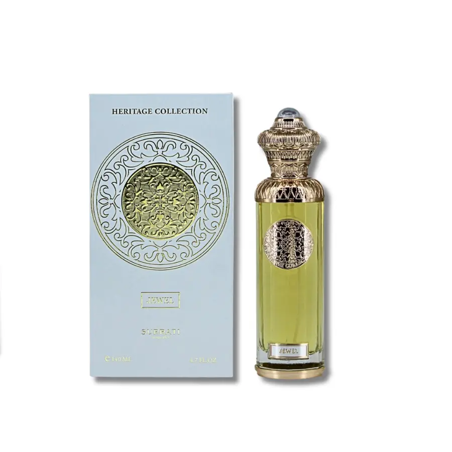 Surrati Jewel Eau De Parfum for Women, Long-Lasting Floral Arabian Fragrance with Bergamot, Jasmine, Vanilla & Sandalwood, Signature Scent Spray, 4.7 fl oz, Edp Fragranced Perfume, Floral Bergamot, Women's Fragrance