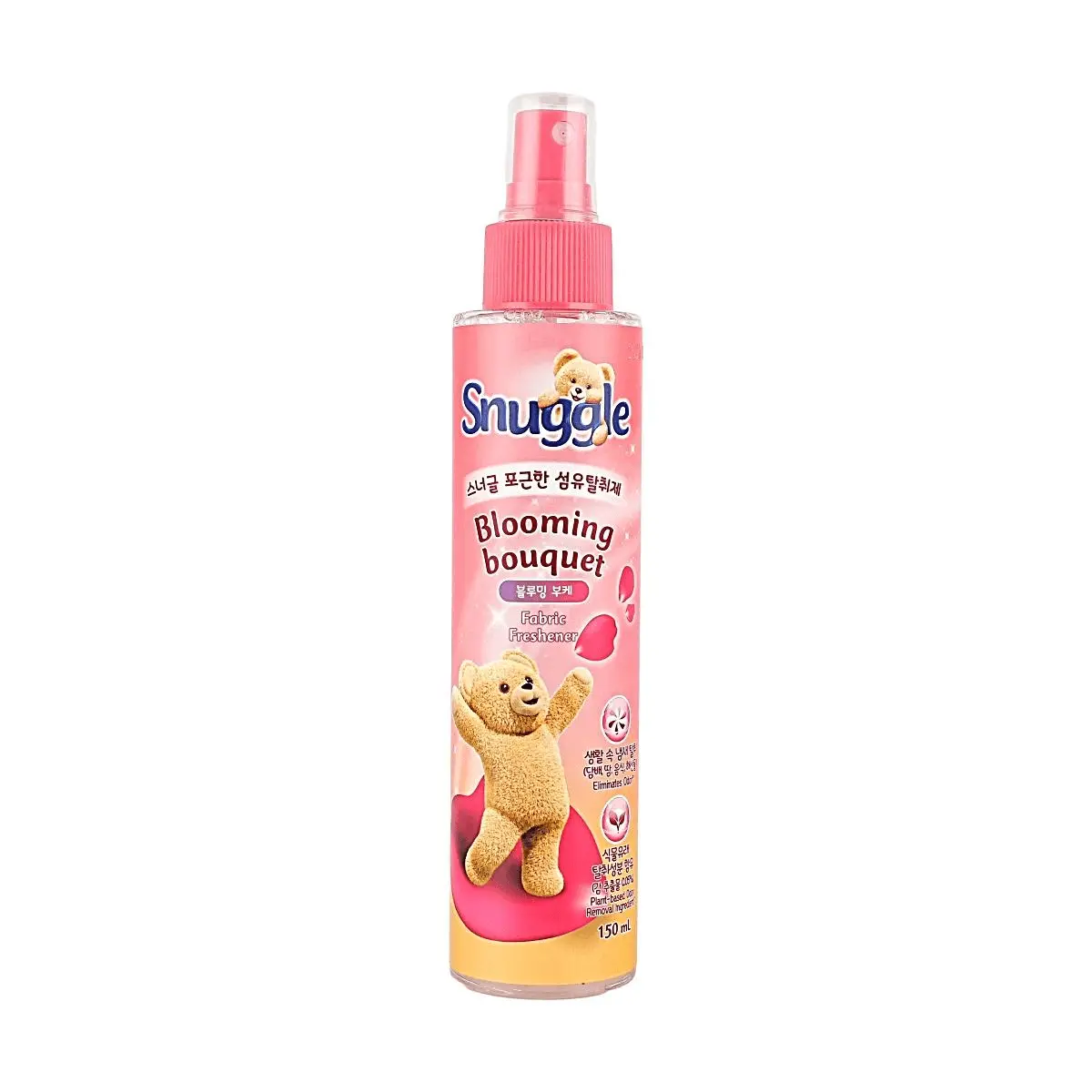 SNUGGLE Floral Fragrance Fabric Refresher Spray - Blooming Bouquet Scent, 150ml Korean Deodorizer for Clothes, Home