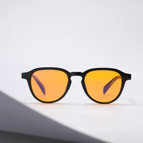 Zeelool Vintage Round Non-Prescription Protective Eyeglass - Fashionable Anti-Blue Light Lens, Stylish Fashion Frames for Eye Strain Relief, Gaming, Daily Use