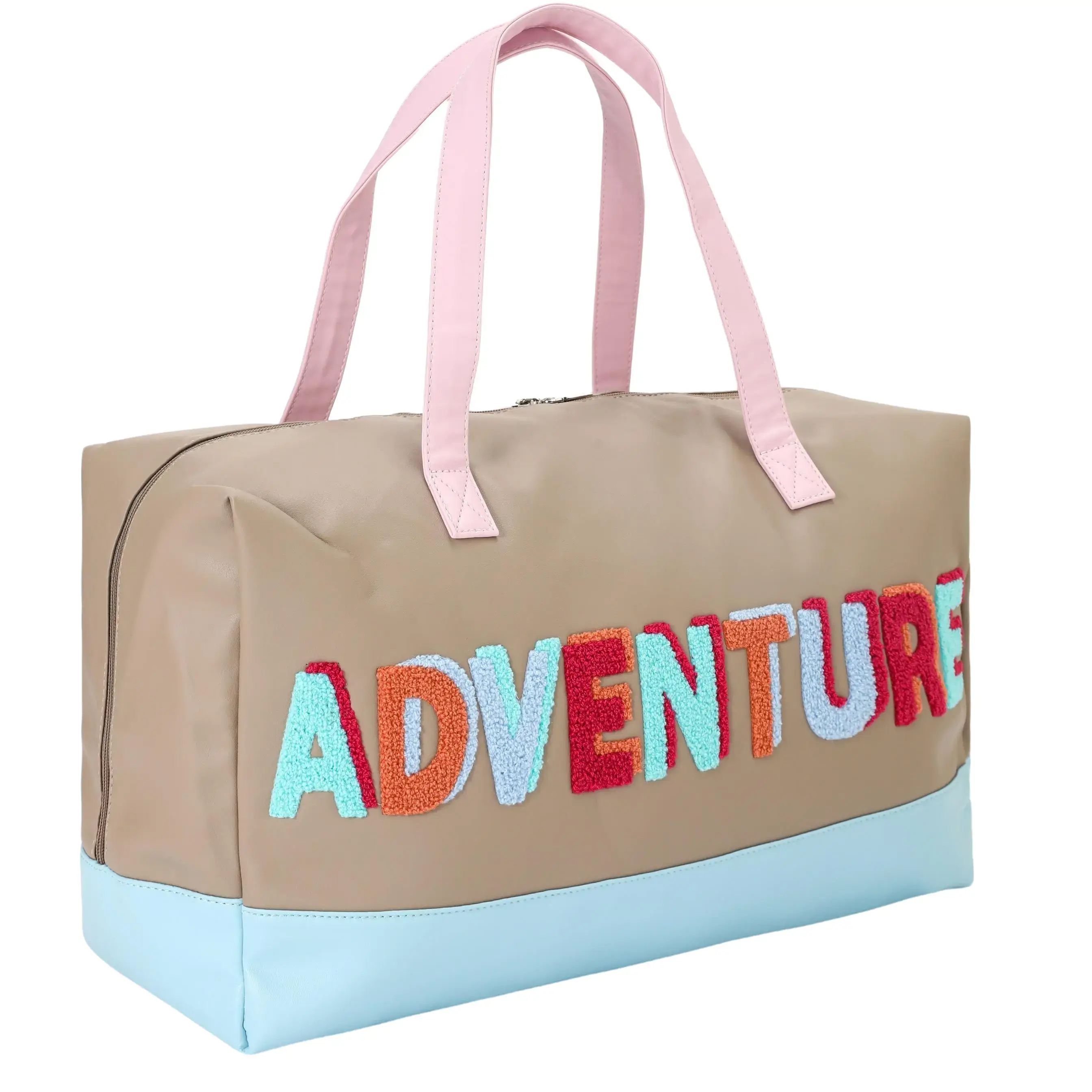 Women's MAMA Embroidery Travel Duffle Bag, Durable Adventure Luggage for Travel Needs, Adventure Travel Bags