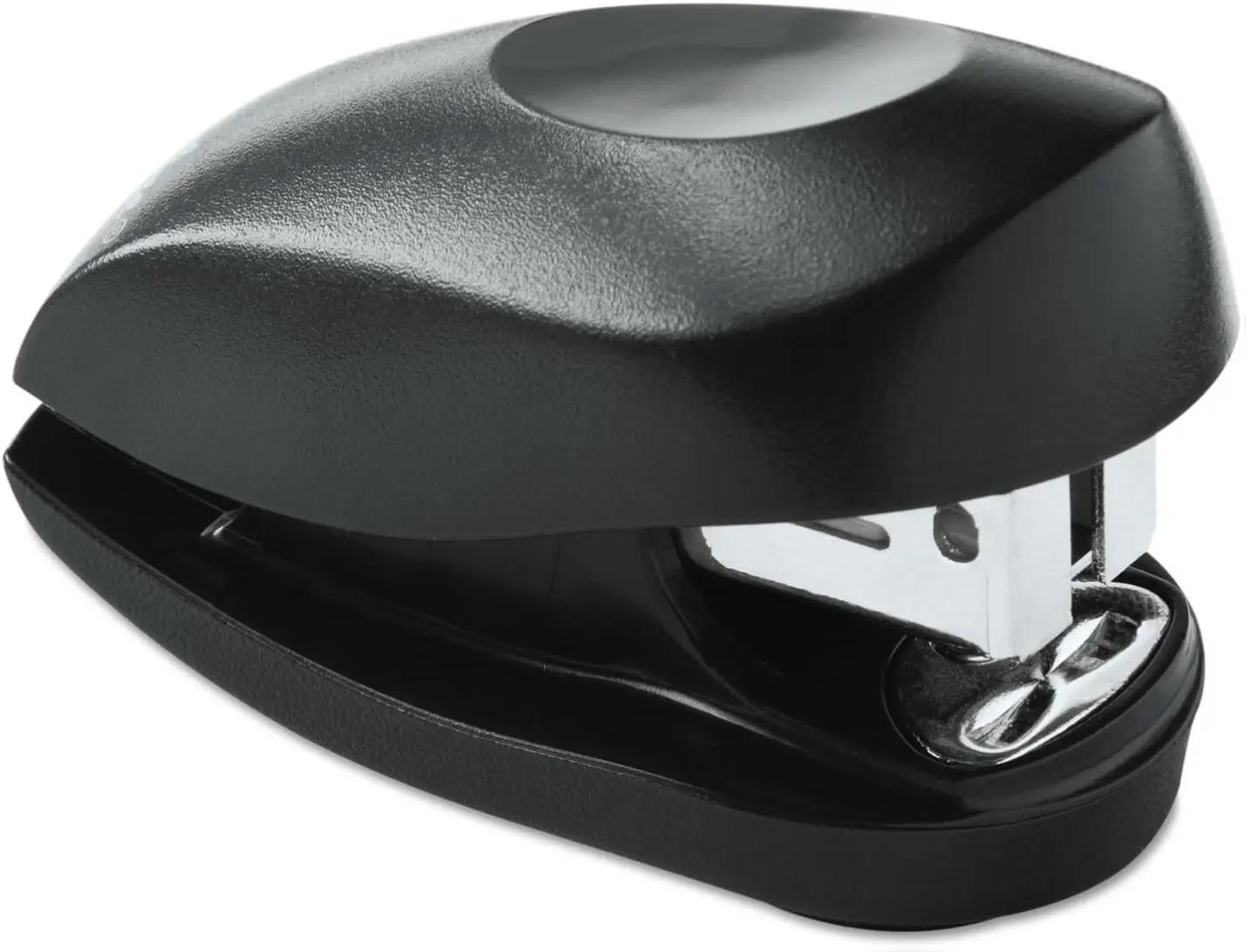 Tot Mini Stapler - Compact Space-Saving Office Stationery with 12-Sheet Power, Curved Shape, Securely Fastens Up to 12 Sheets, High-Impact Plastic Build, Built-In Staple Remover, Hidden Extra Storage Compartment, Includes 1000 Staples for Organized Desk