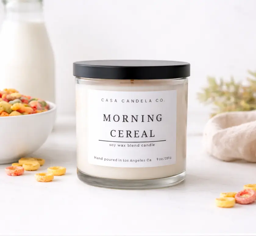 Morning Cereal Scented Soy Candle | Hand-Poured