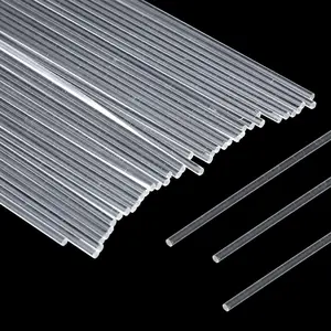 200 Pcs 8 Inch Clear Acrylic Rod 2 mm Clear-Acrylic Dowel Rods Cake Topper Sticks Clearly Round Plastic Rods Cake Dowels for Plant Stakes Curtain Pulls Retaining Rods Shower-Rod