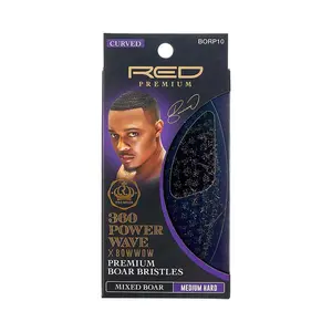 RED by KISS BOW WOW X 360 Power Wave Medium Hard Boar Brush