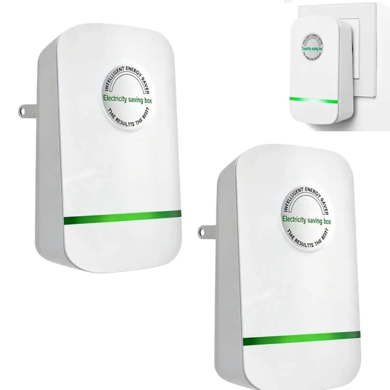 Stopwatt SmartPlug Device, Stop Watt Device Plug-in for Home & Office US Plug 90V-250V 30KW 2Pack