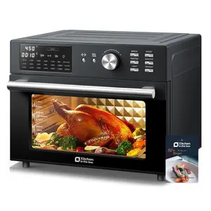 32QT Air Fryer Toaster Oven Combo, Extra Large 21-in-1 Countertop Oven, 25% Faster Cooking & 90% Less Oil, Convection Fan, Family Size Kitchen Appliance for Baking, Roasting & Toasting tiktokshopspringglowup