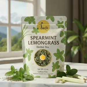Spearmint Lemongrass Tea – Premium Herbal Blend for Digestion, Stress Relief & Refreshing Calm