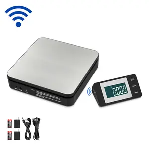 110lb/0.1oz  50kg/2g Shipping Scale for Packages,Wireless Postal Scale  Digital Shipping Postage Scale with Tare and LCD Dispaly,Postal Scale for Packages Small Business,4 Weighing Modes Mail Scale Includes AC Adapter and AAA