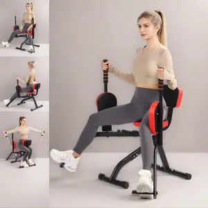 Hip Abductor Machine, Adjustable Glute and Thigh Exercise Equipment for Home Gym Lower Body Strength Training