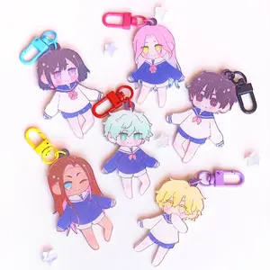 Alien Stage Acrylic Keychains, Cute Anime Keychains, Alien Stage Keychain, Kawaii Acrylic Keychain Charms, Anime Lovers, Kawaii Keyring Accessories