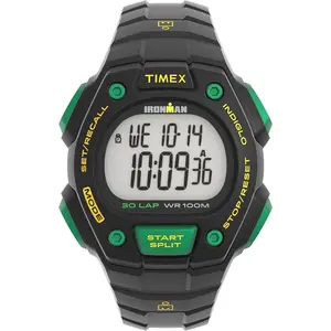 Timex Ironman 40mm Black Resin Mens Watch TW5M59000