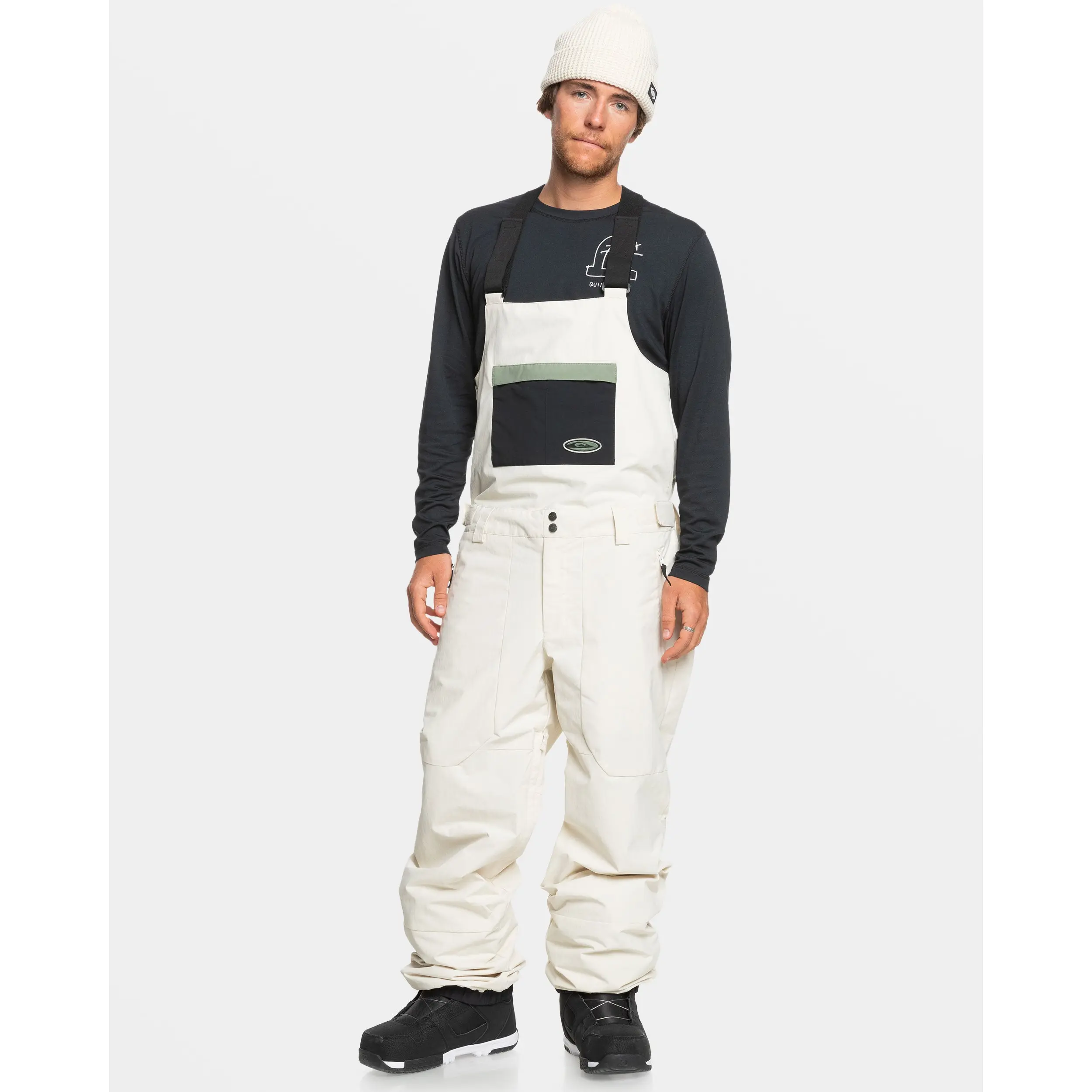 Quiksilver | Fly High Bib Snow Pants | Men's Breathable Lightweight | Hiking