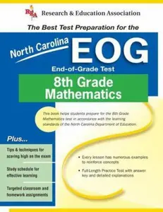 USED-North Carolina EOG Grade 8 Math (North Carolina EOG Test Preparation) by Stephen Hearne Ph.D. (Paperback)