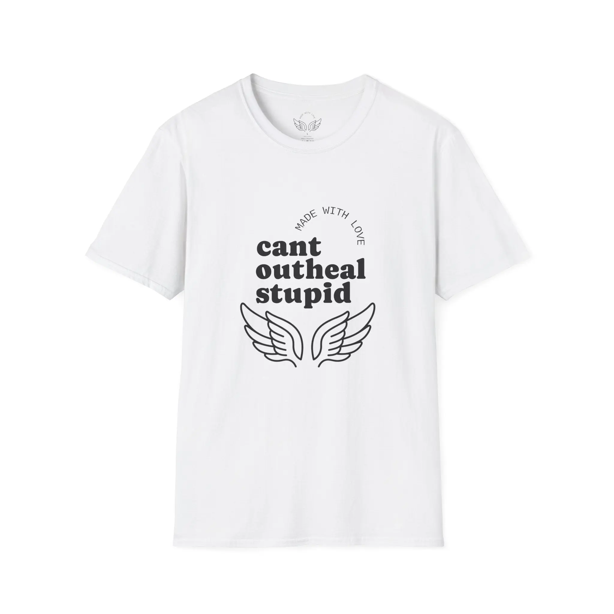 Cant Outheal Stupid — Overwatch Mercy T-Shirt