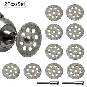2-piece high-precision diamond cutting wheel set, ultra-thin rotary tool cutting disc set, multi-functional precision engraving, grinding and polishing equipment accessory set, high-temperature resistant industrial-grade cutting disc set.